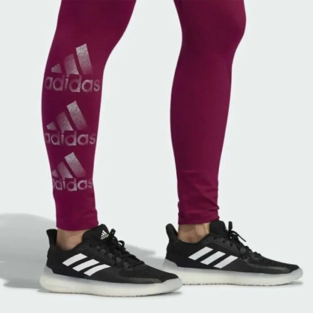 Adidas Holiday Tights Power Berry Fuchsia legging cotton blend